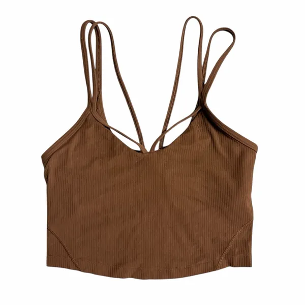 Lululemon Align Strappy Ribbed Tank Top Java Size 2 - Image 4