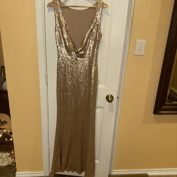 Lulus Evening Sequin Dress Size M - Image 5