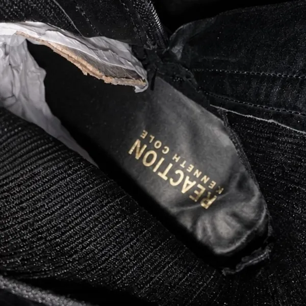 Kenneth Cole‎ Reaction Black Lambert Knit Sock Chelsea Boots Size 5.5 NWOB - Image 9