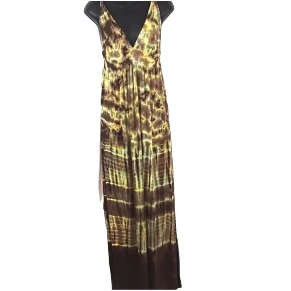 Buffalo David Bitton Tie Dye Maxi Halter Dress Size Small - Image 2