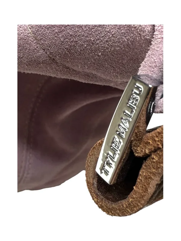 Deadstock: new Tylie Malibu ᪣ Utility Suede Hobo Bag ᪣ Crystal Strap ᪣ Lilac Y2K - Image 13