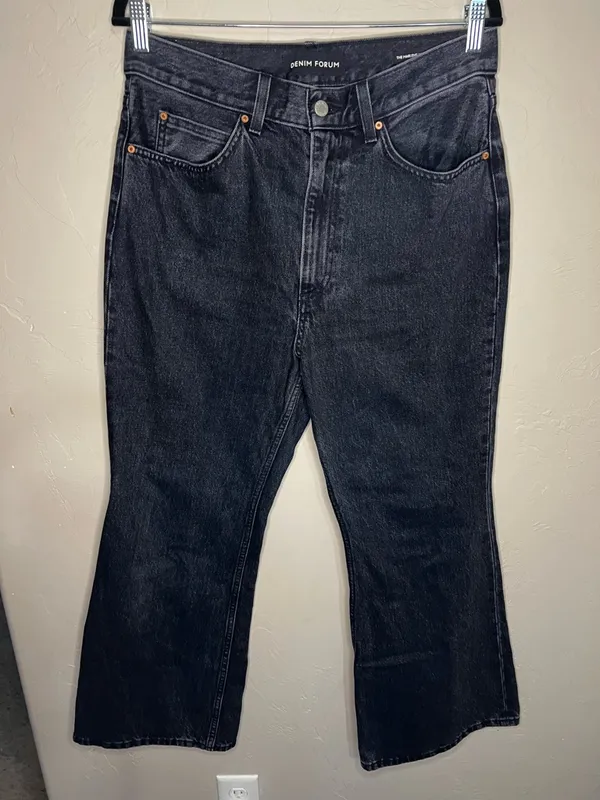 Denim Forum Aritzia Black The Marlene 60’s‎ High Rise Flare Jeans - Image 2