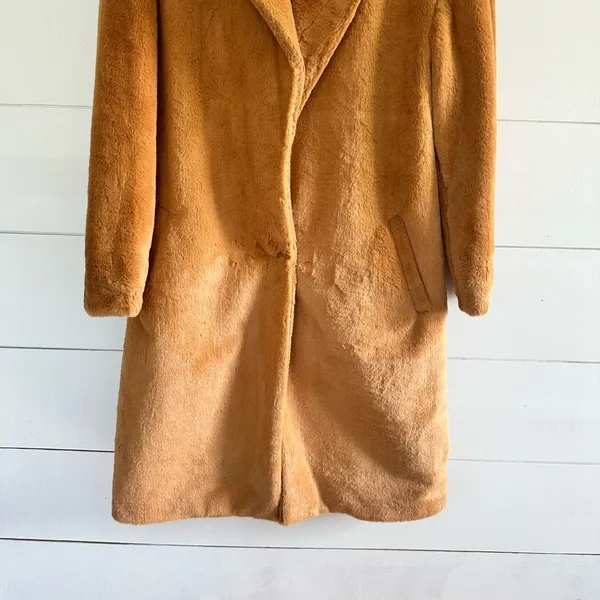 Mural Women’s Small Faux Fur Coat - Image 2
