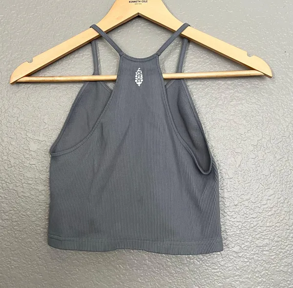 Movement Happiness Runs Crop Tank Grey - Image 3