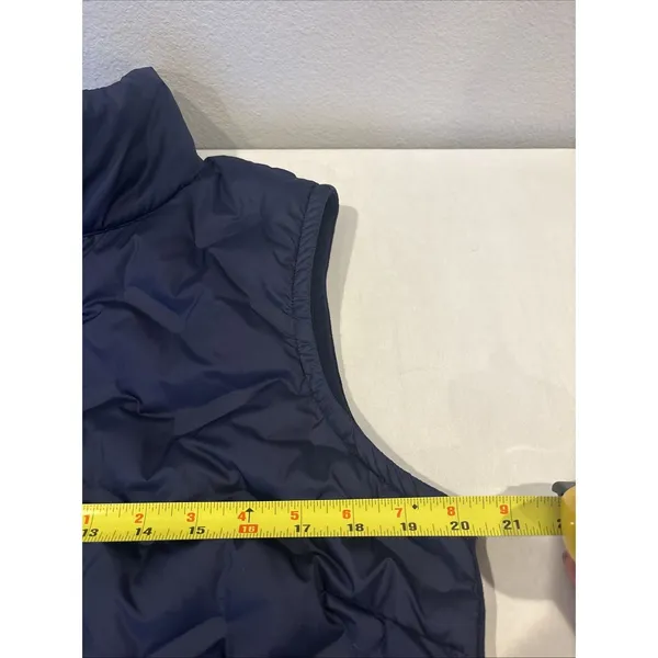 Calia Navy Cold Dash Run‎ Slim Puffer Vest Running Reflective Size Large Active - Image 6