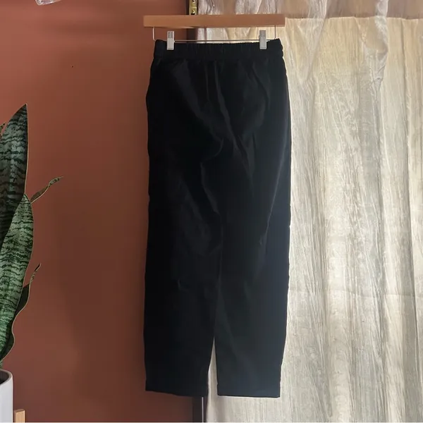J. Crew Linen Cotton Blend Drawstring Pants‎ Black Pull On NWT Size 0 Petite - Image 6