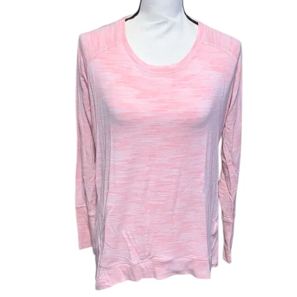 Champion Elite Women's Long Sleeve Shirt Athletic Stretchy pullover Pink - Image 2
