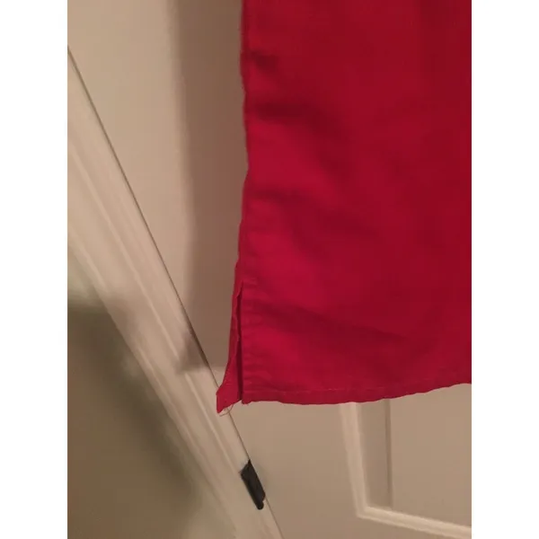 1pc Cherokee Adult Red Scrub Pants Nurse Medical Drawstring Size XS - Image 2