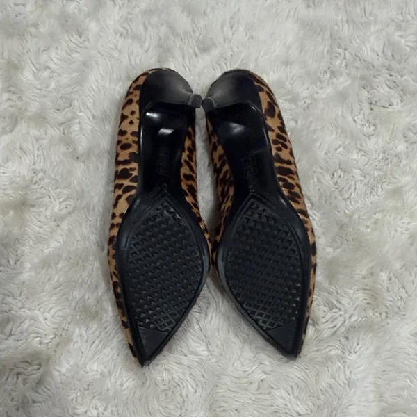 Aerosoles leopard print calf hair pumps pointed toe‎ stiletto heel Womans 6.5 - Image 5