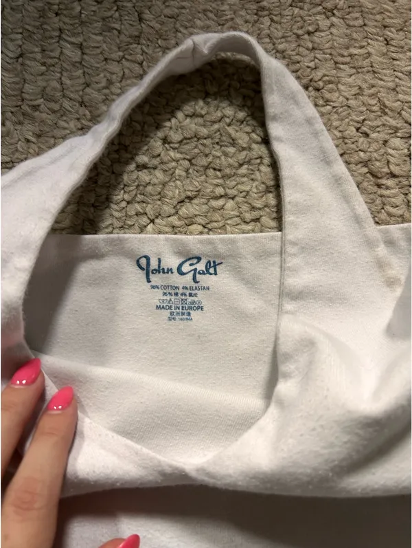 Brandy Melville/ John Galt White Halter Top - Image 3