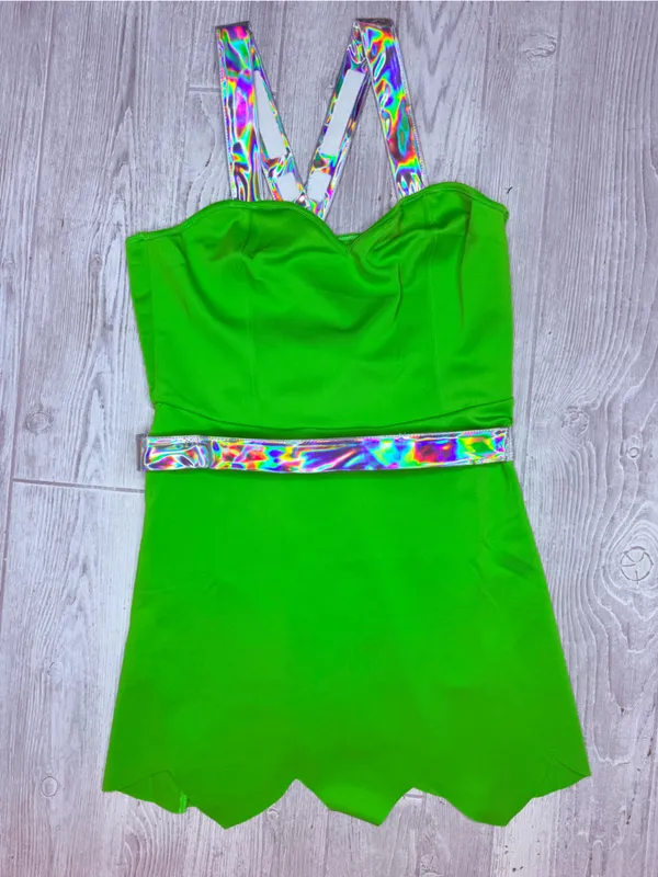 Disney tinker belle Peterpan Halloween costume dress with belt large cosplay - Image 3