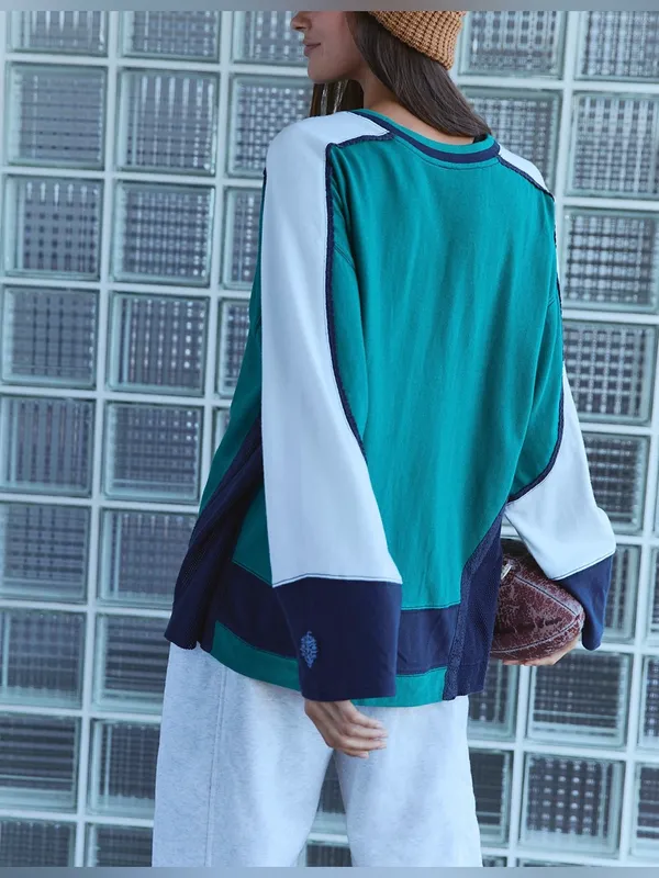 NWT Free People FP Movement Living Life Layer - green glow combo - XL - Image 5