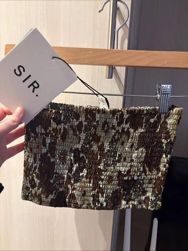 SIR the Label | Constantine Ruched Crop Green - Image 3