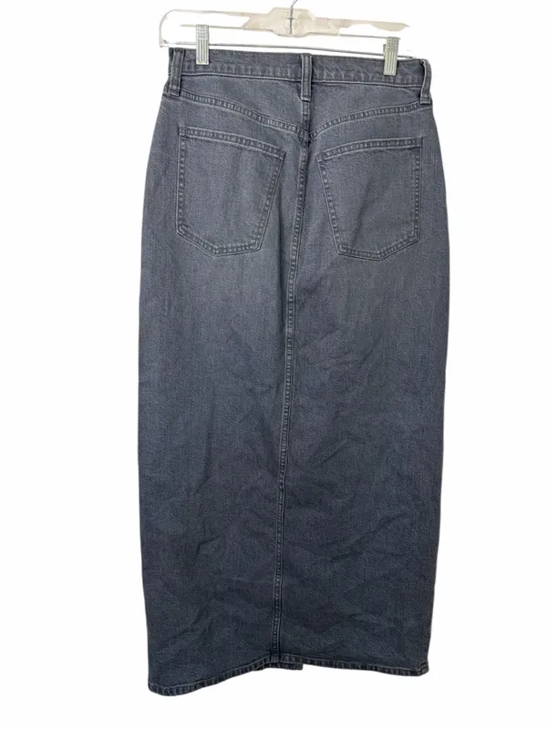 Universal Thread Denim Maxi Skirt Front Slit Size 6 NWT - Image 2