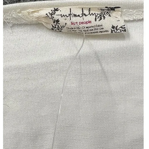 Intimately Free People NWT Off White Ivory Thong Bodysuit Faux Tie Tank Sz Large - Image 5