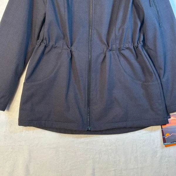 Halifax Traders by HFX Women's Black‎ Print Water Resistant Hooded Jacket Size L - Image 3