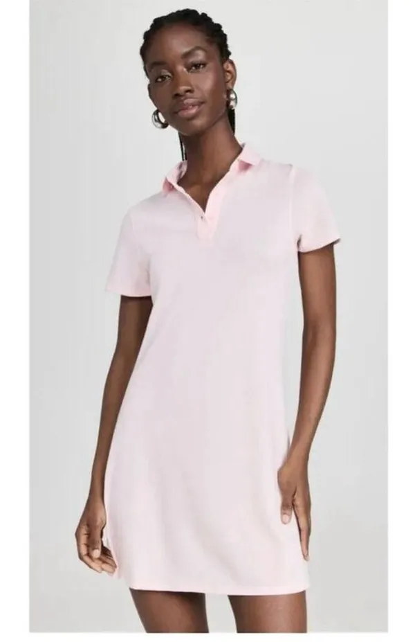 Outdoor Voices Birdie Polo Dress In Pinkfinch Unlined Tennis Golf Size S NEW - Image 3