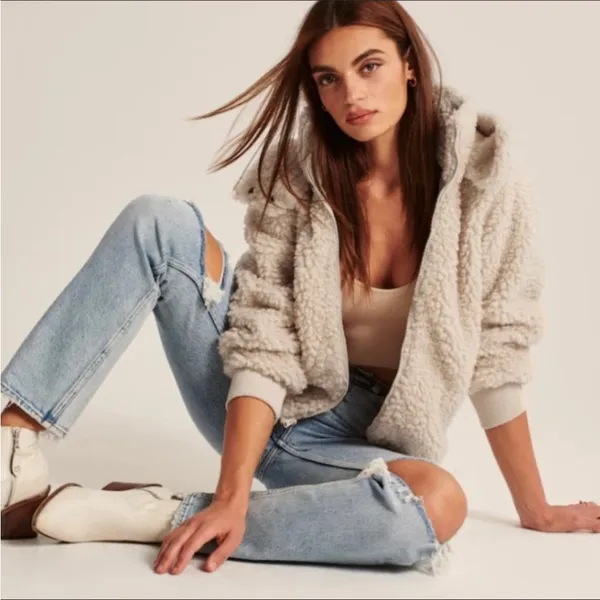 Abercrombie & Fitch Teddy Sherpa Jacket - Image 9