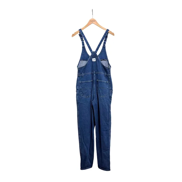 Vintage Lee Denim Overalls Medium Wash Button Front Made in USA‎ Size 7 76401-07 - Image 2