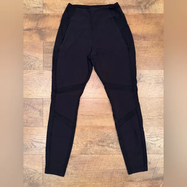 Athleta Highline Hybrid Ankle Pants Women's Activewear Black Leggings - Image 2