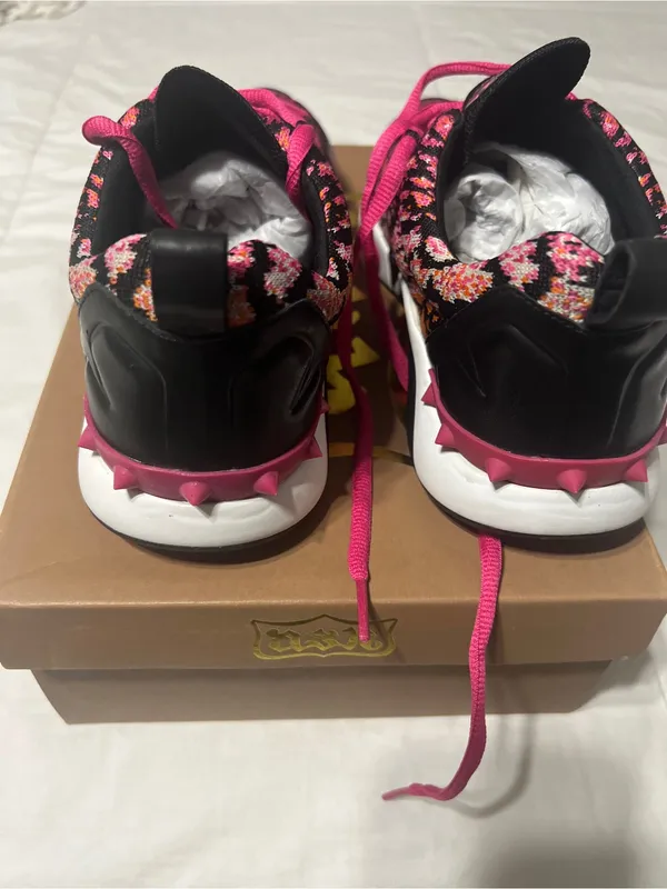 Ash Hot Pink Lace-Up Platform Sandals - Image 4