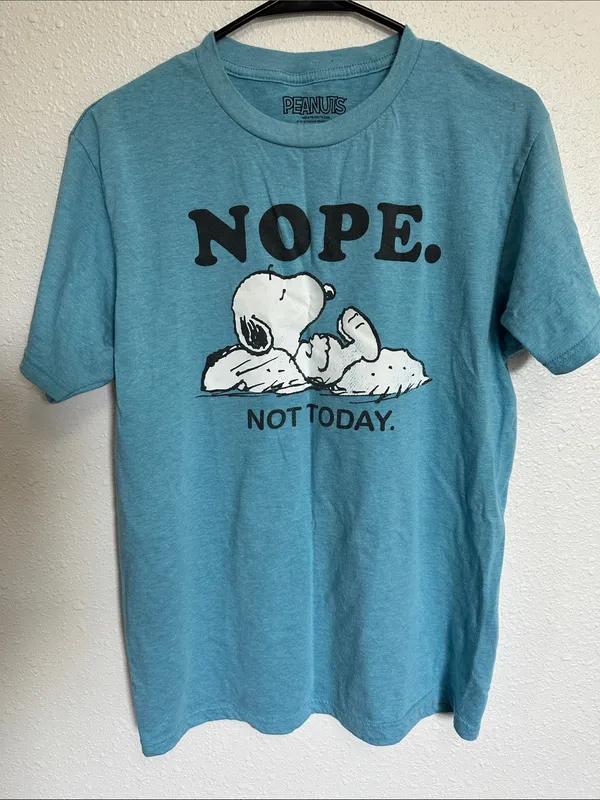 Peanuts Teal Graphic Tee - Image 3