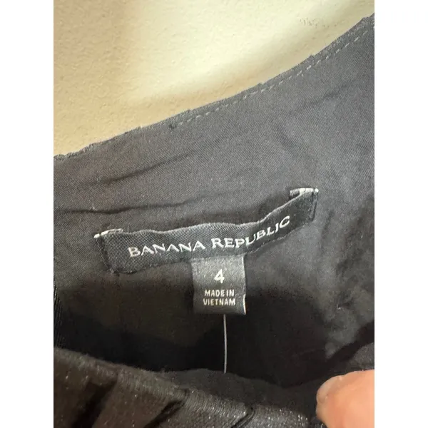 Banana Republic Kali Puff Sleeve Blouse Black Sz‎ 4 NWT - Image 7