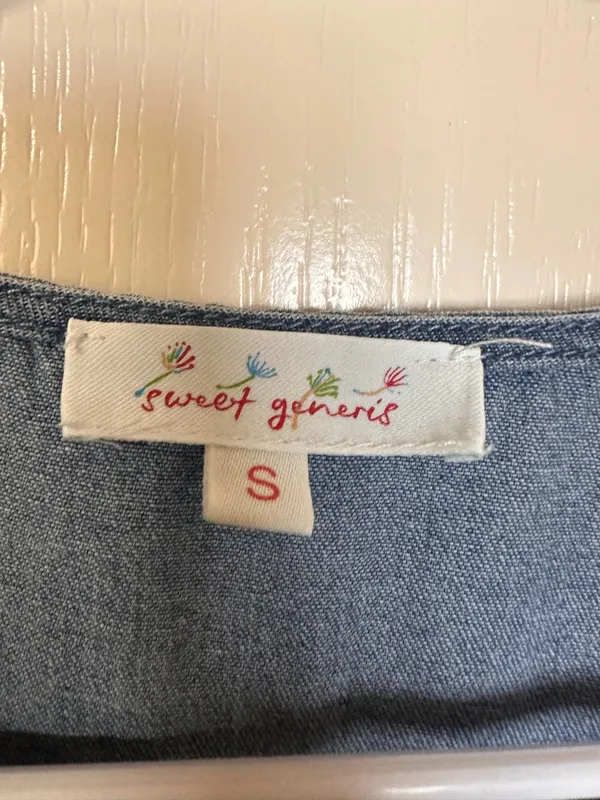Boutique Denim bow tie top - Image 4