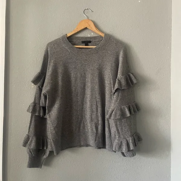 J. Crew Heather‎ Gray Wool Sweater - Image 5