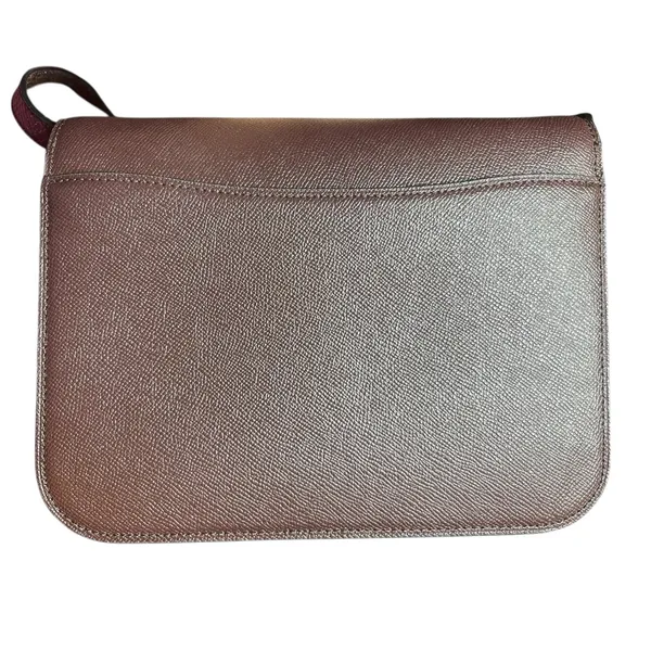Coach C6777 Snake Embossed Cross Body Metallic Cherry Oxblood Pebbled Leather‎ - Image 2