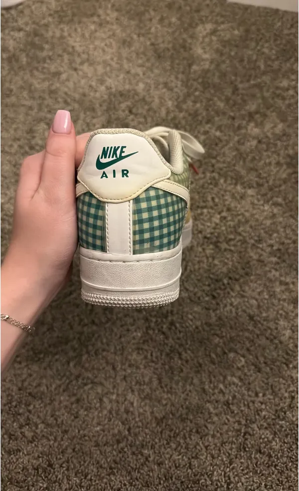 Nike Air Force 1 Gingham Pack Multicolor Sneakers Size 8 - Image 3