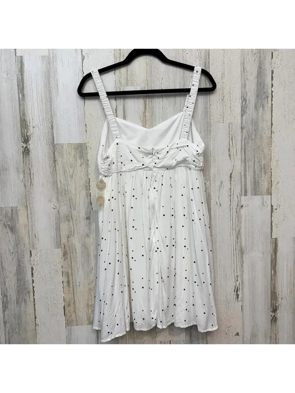 Altar’d State Women’s Large White Star Print Ruched Babydoll Dress - Image 10