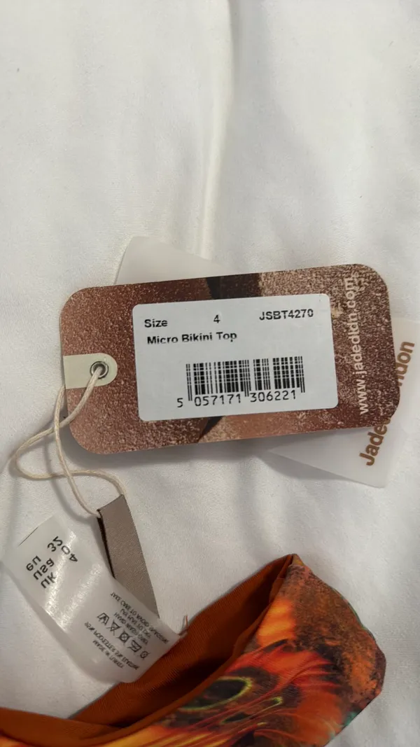 Jaded London Orange Micro Bikini Top  - Image 2