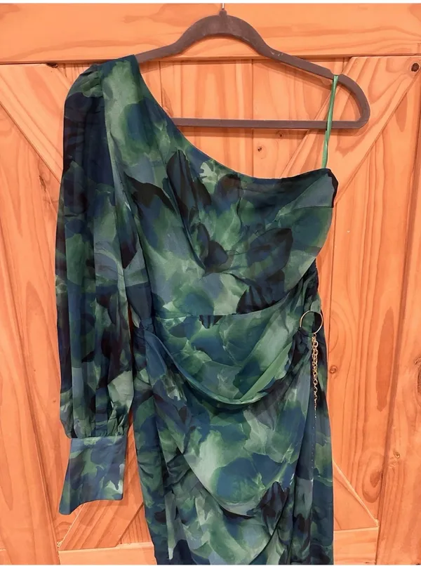 Runaway The Label Calista Green Midi Dress Size 12 NWT - Image 16
