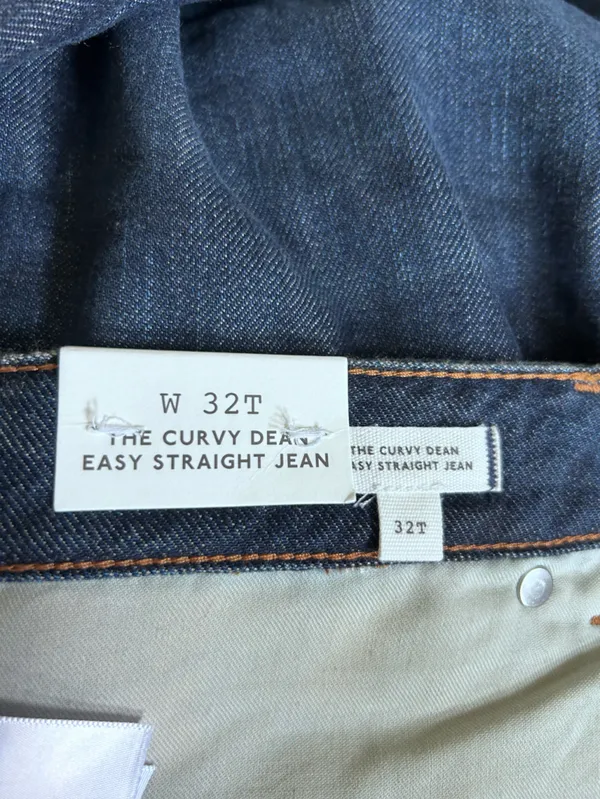 NWT Madewell The‎ Tall Curvy Dean Easy Straight Jean SoftDrape Foundry Wash 32T - Image 9