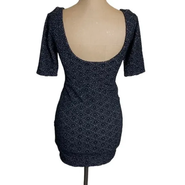 Free People Lady Pucker Scoop Back Mini Dress Womens Size XS‎ Black/White - Image 5