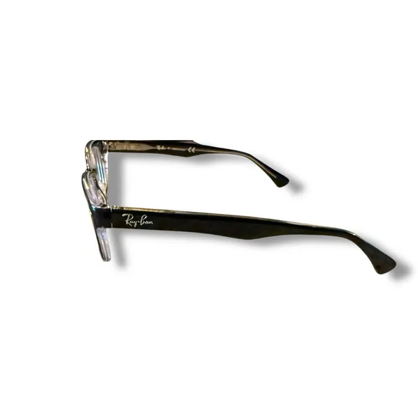 Ray-Ban Eyeglasses‎ Frames RB51502034 Polished Black On Transparent Rectangle - Image 3
