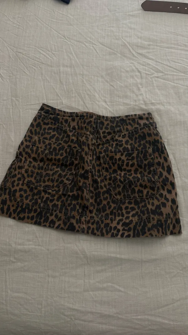 Damson Madder Cheetah Mini Skirt - Image 2