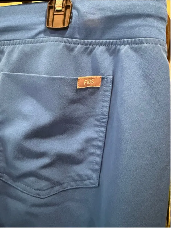FIGS Technical Collection Scrub Pants XL Royal Blue Jogger Drawstring Cargo Wome - Image 6