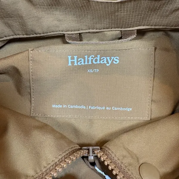 Halfdays Tan Nan Field‎ Jacket Sz XS Women's Nylon Blend Lightweight UPF 50 $145 - Image 9