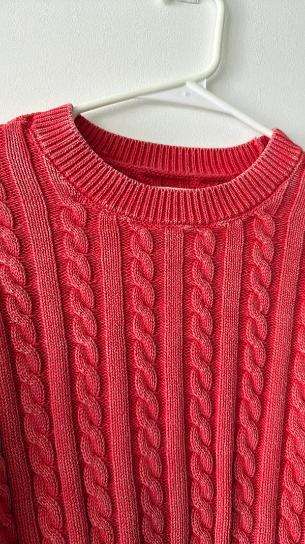 Aerie cropped cable knit sweater - Image 4