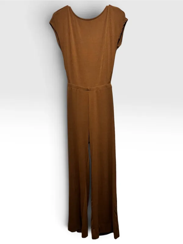 Free People Beach Brown Wide Leg Jumpsuit Size XS NWT - Image 3