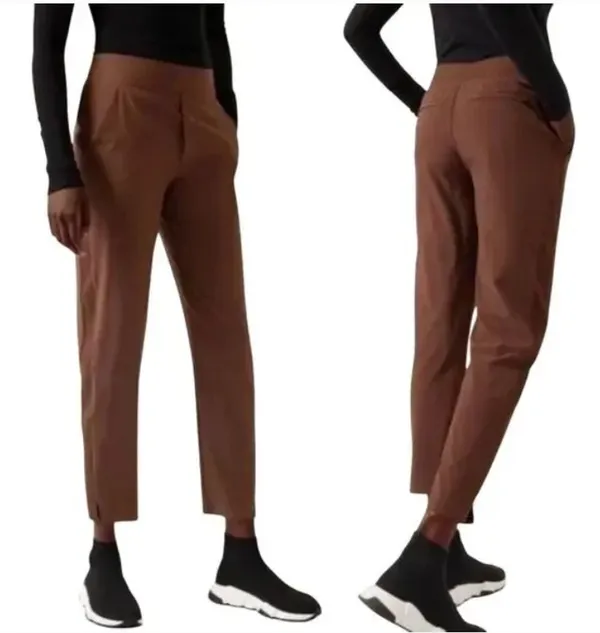 ATHLETA Brooklyn Mis Rise Ankle Pant Hearth Rose Womens Size 4 198671 - Image 2
