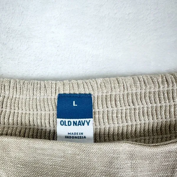 Old Navy Sleeveless Square Neck Midi Dress Size Large Flax Linen NEW Vacation - Image 8
