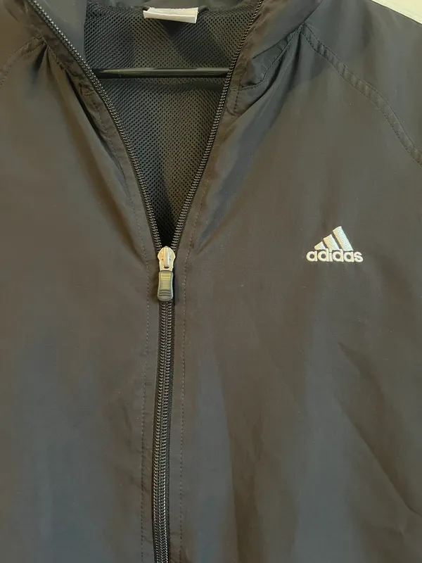 Adidas Black Windbreaker Jacket - Image 3