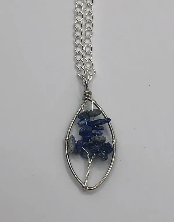 Lapis Lazuli Necklace Blue - Image 2