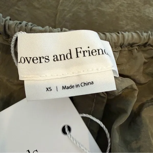 NWT Lovers + Friends Noah Cargo Pants Wide Leg in Olive Green Size XS - Image 10