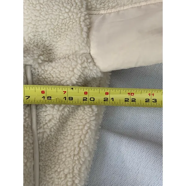 Madewell Faux Shearling Half-Zip Pullover NWT‎ size xsmall - Image 10