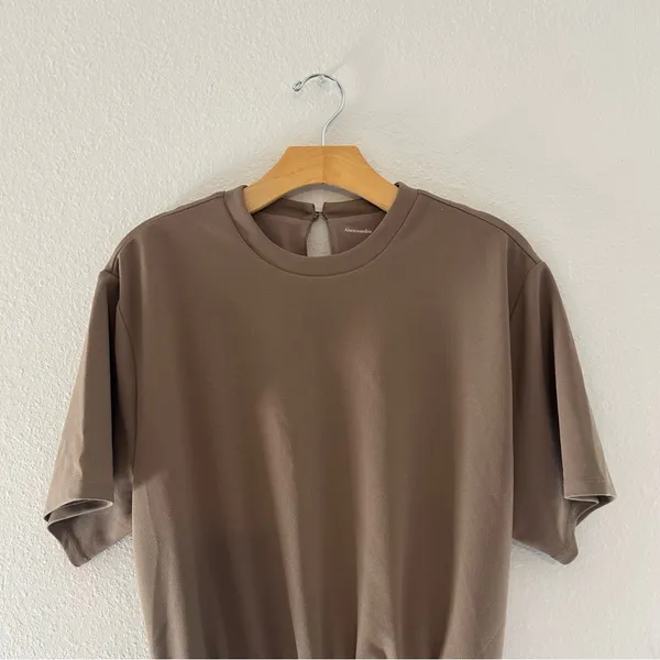 Abercrombie & Fitch Ruched Short Sleeve Mini Dress - Image 4