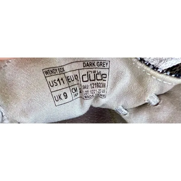 Hey Dude Shoes Womens Sz 11 Wendy Sox Gray Slip On Mocs Sneakers Fabric Flats - Image 7